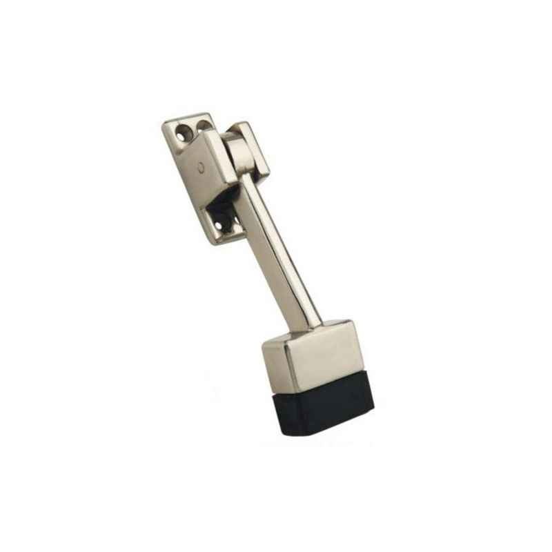 Smart Shophar 5 Inch Zinc Nickel Silver Tops Door Stopper 50517-STPT-NS05