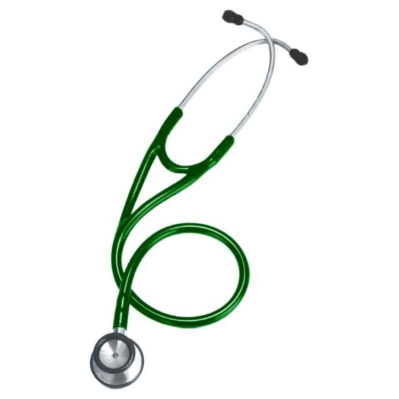 CardiacCheck 24 inch Green Stainless Steel Stethoscope, CADCHSTHOCR