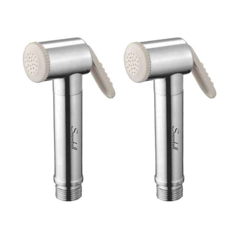Snowbell Jaquar Ivory Health Chrome Plated Faucet Head (Pack of 2)