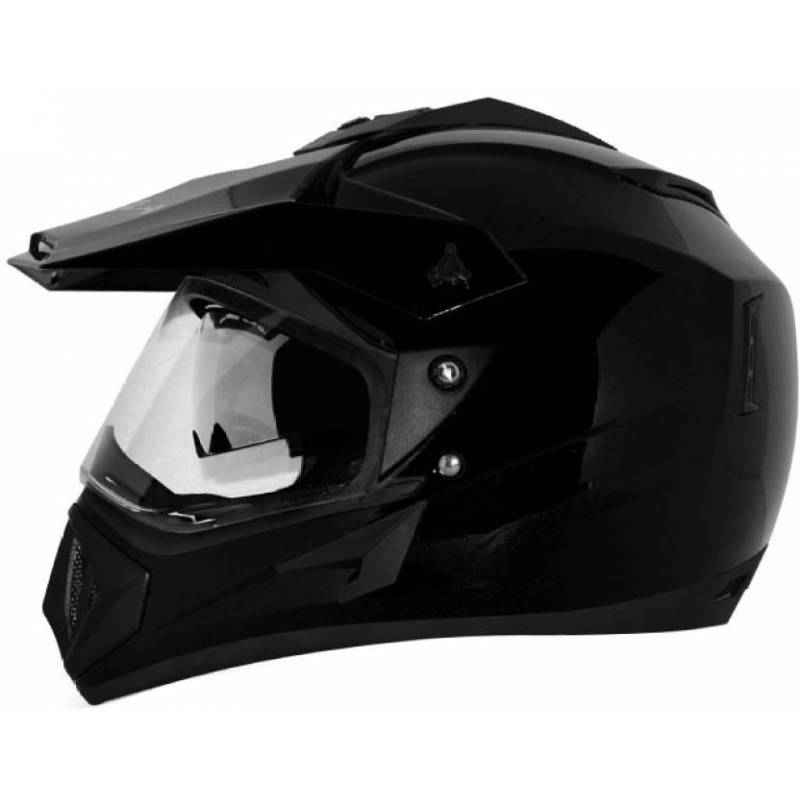 Vega Off Road Motorbike Black Full Face Helmet, Size (Large, 600 mm)