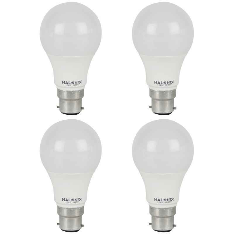 Halonix 7W B-22 White LED Bulbs (Pack of 4)
