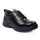 Rich Field SGS1125BLK Low Ankle Black Leather Steel Toe Work Safety Shoes, Size: 7