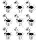Abyss ABDY-1607 Chrome Finish Stainless Steel Glossy Finish Tooth Brush Holder (Pack of 9)