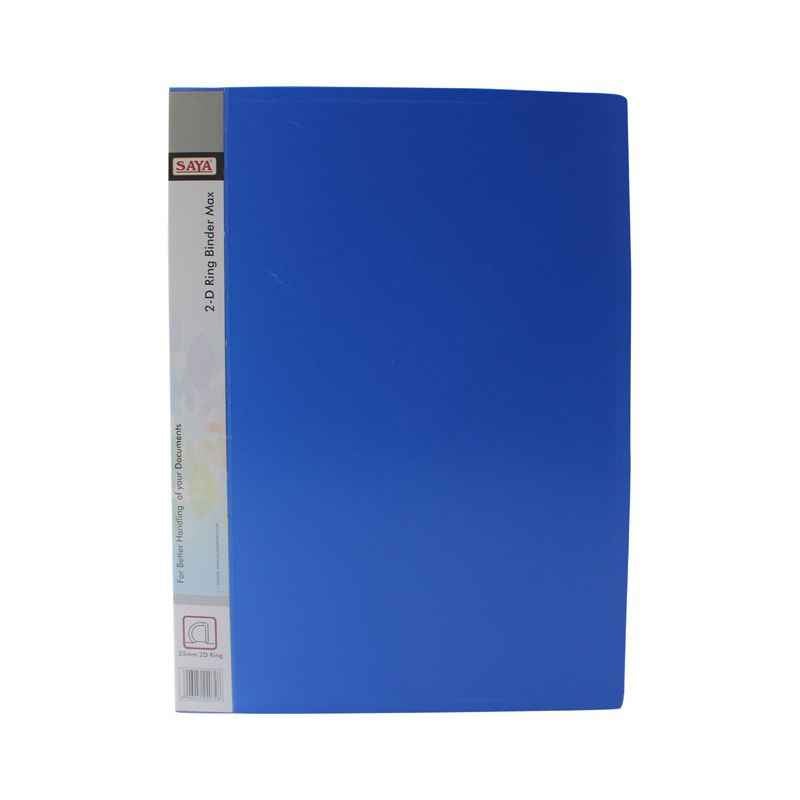 Saya Blue D-Ring Binder Classic F/C, Dimensions: 265 x 35 x 355 mm (Pack of 2)
