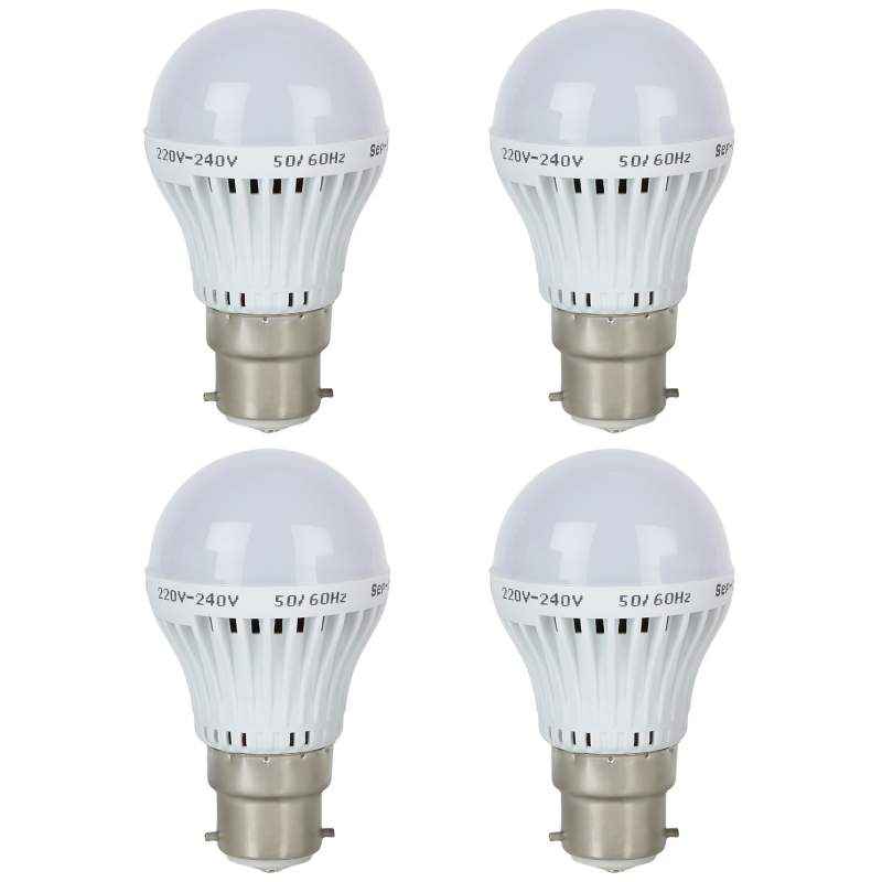 Dlite 3W B-22 White LED Bulbs (Pack of 4)