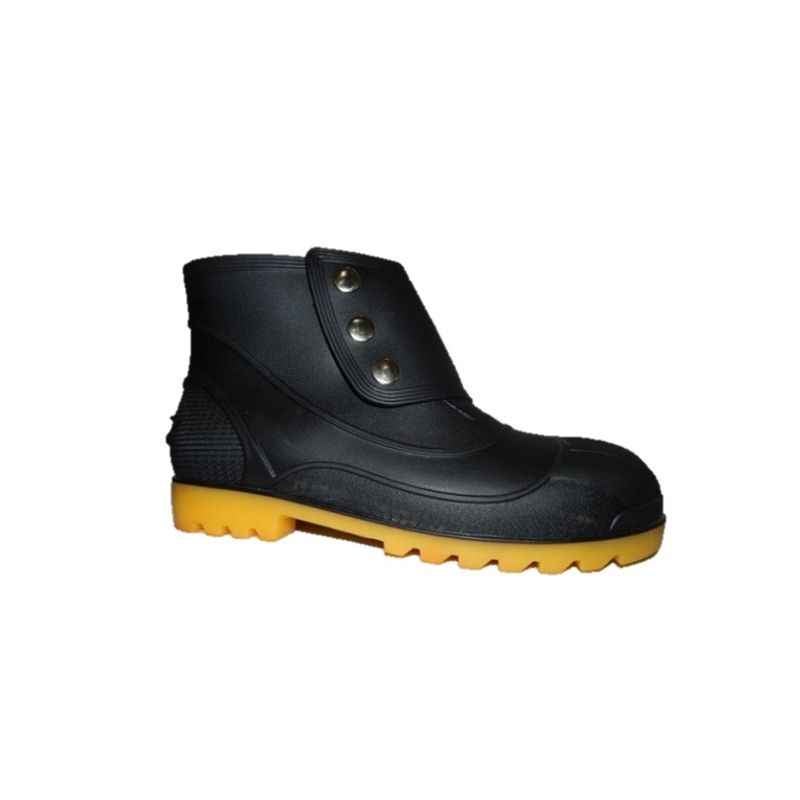 Fortune Aqua Mate Black & Yellow Steel Toe Safety Gumboots, Size: 6