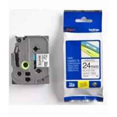 Brother 24mm Black on White Laminated Tape, TZE 251