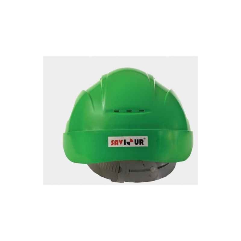 Saviour Green Freedom HDPE Helmet With Ratchet, HPSAV-FR-SS1-G