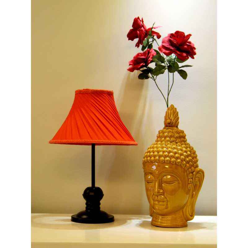 Tucasa Table Lamp with Pleated Shade, LG-356, Weight: 550 g