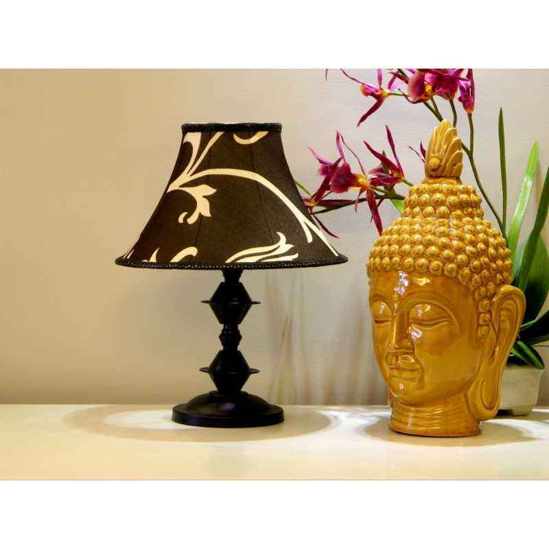 Tucasa Table Lamp with Poly Silk Shade, LG-331, Weight: 550 g