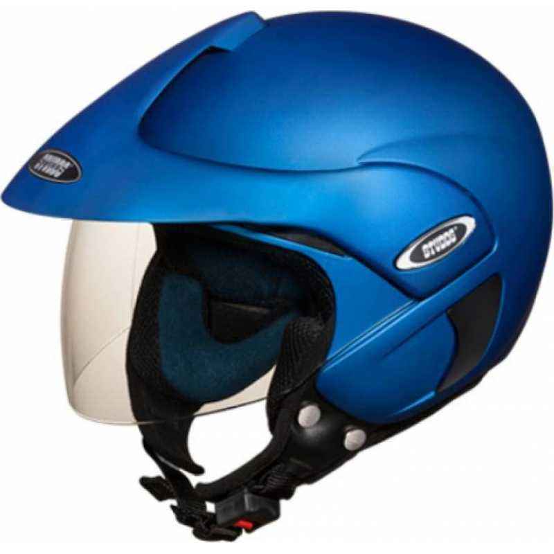 Studds Marshal Motorsports Matt Blue Open Face Helmet, Size (Large, 580 mm)