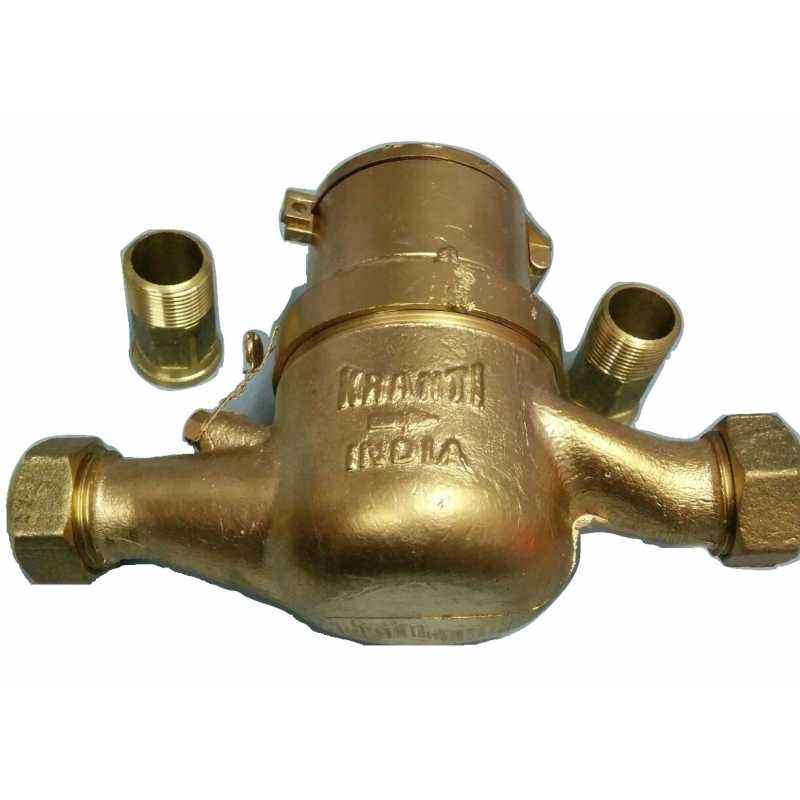 Kranti Multi Jet Water Meter, MTC-65, Size: 15 mm