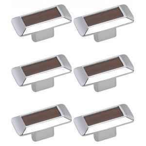 Abyss ABDY-1174 Chrome Finish Stainless Steel Cabinet Knobs (Pack of 6)