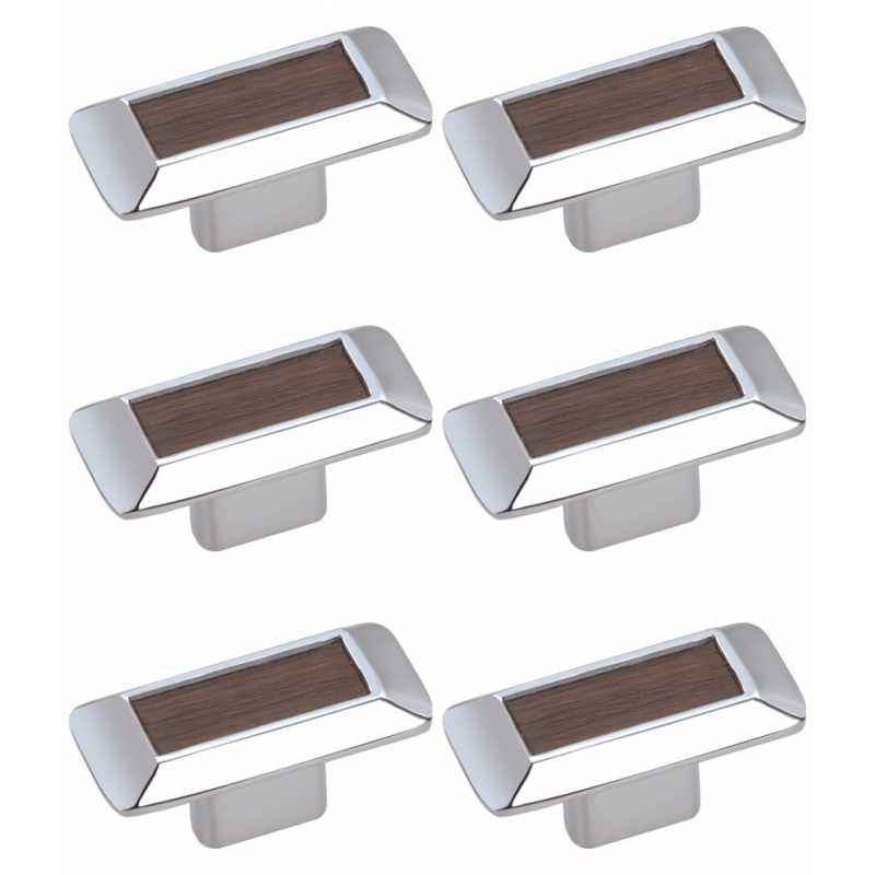 Abyss ABDY-1174 Chrome Finish Stainless Steel Cabinet Knobs (Pack of 6)