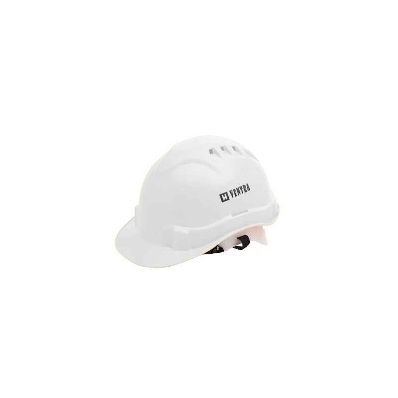 Heapro White Ratchet Type Safety Helmet, VR-0011 (Pack of 10)