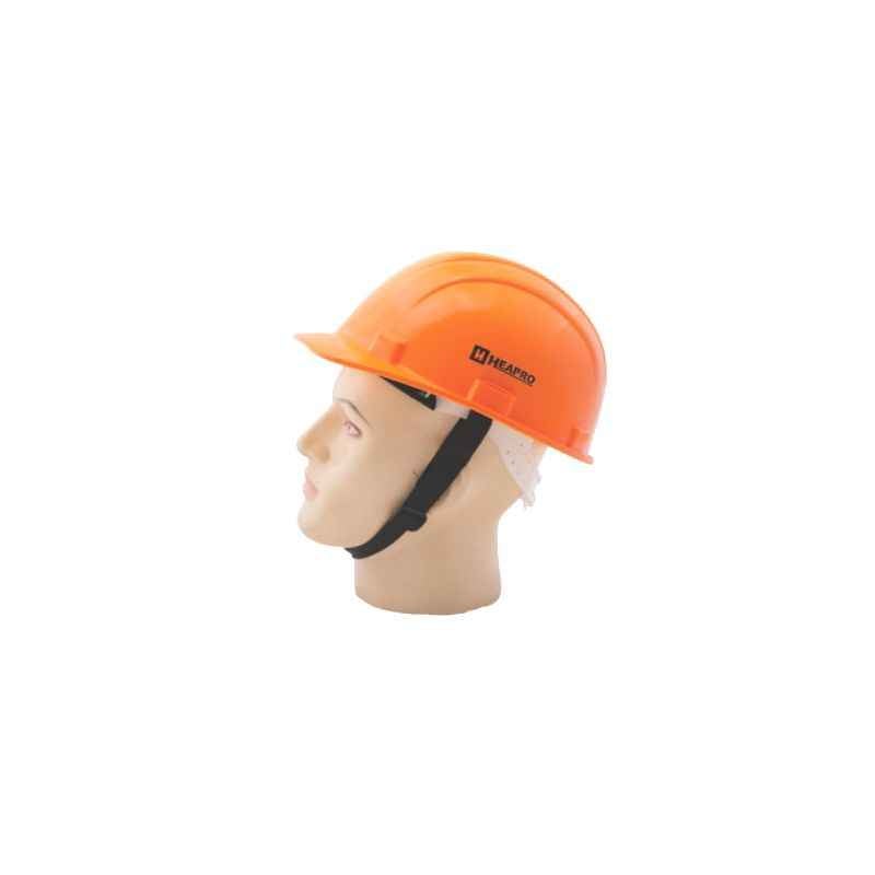 Heapro Orange Ratchet Type Safety Helmet, HR-001 (Pack of 5)