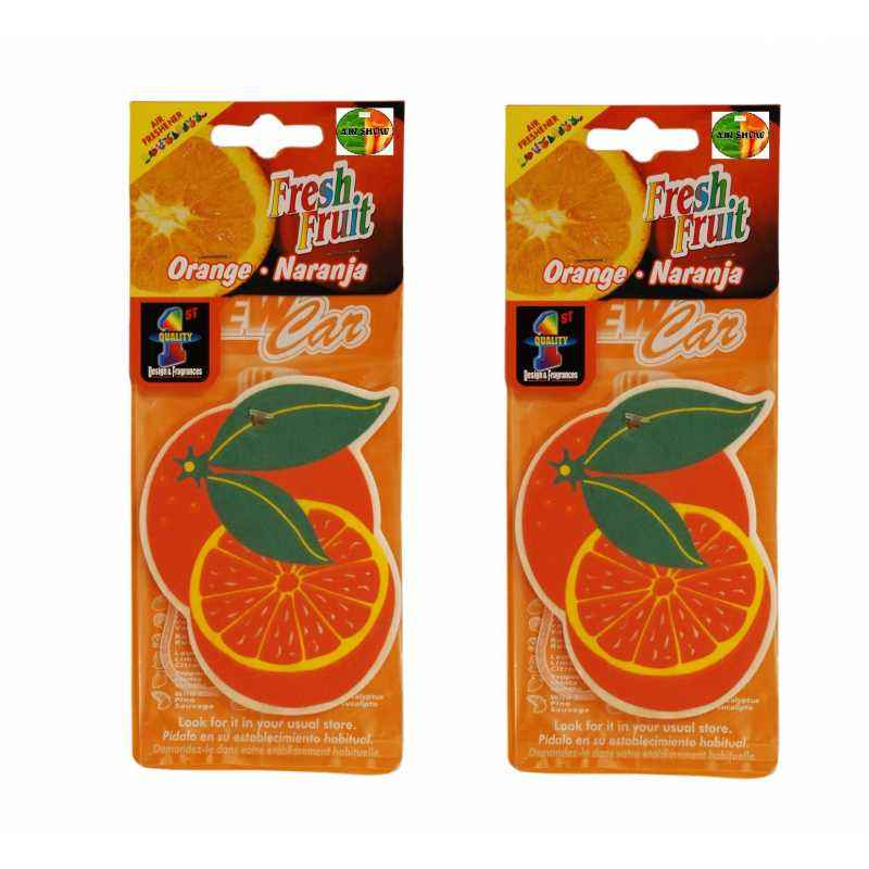Ambro 50g Orange Hanging Air Freshener, P36 (Pack of 2)