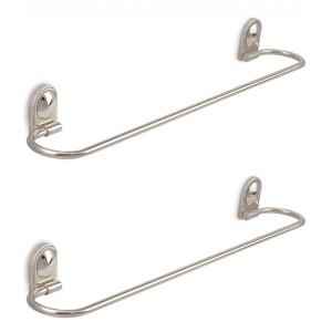 Abyss ABDY-0545 24 Inch Glossy Finish Stainless Steel Towel Rail (Pack of 2)