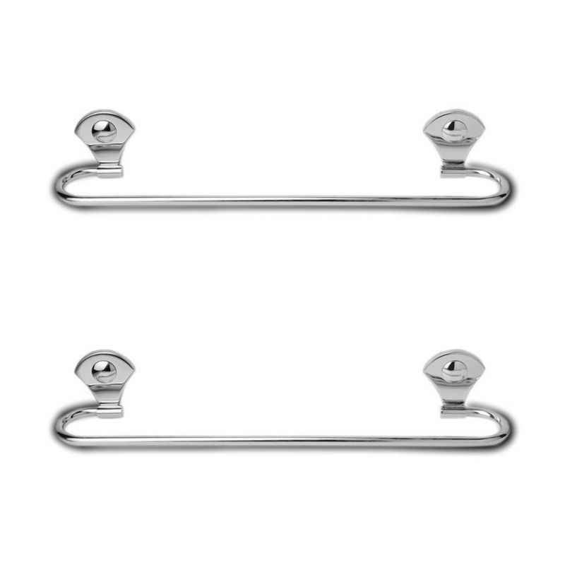 Abyss ABDY-1159 24 Inch Glossy Finish Stainless Steel Towel Rail (Pack of 2)
