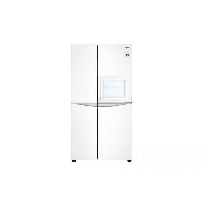 LG 675 Litre Aria White Side By Side Refrigerator, GC-C247UGUV (2017)