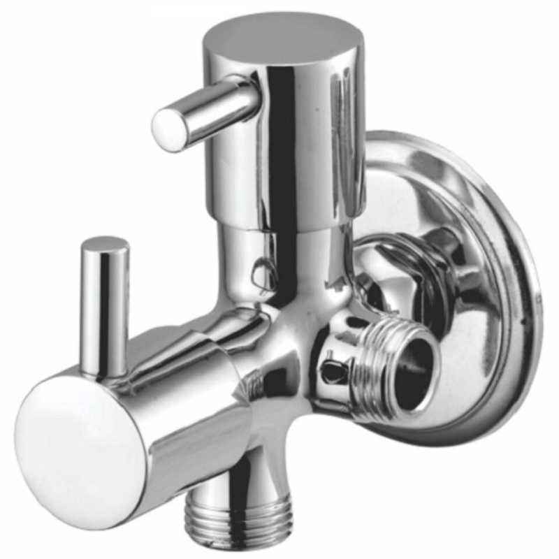 Snowbell Flora Brass Chrome Plated 2 in 1 Angle Faucet