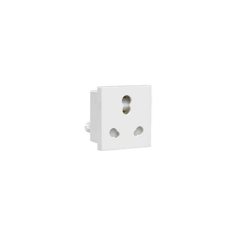 Crabtree Athena 6 & 16A 3 Pin Combined Shuttered Socket, ACAKCXW163