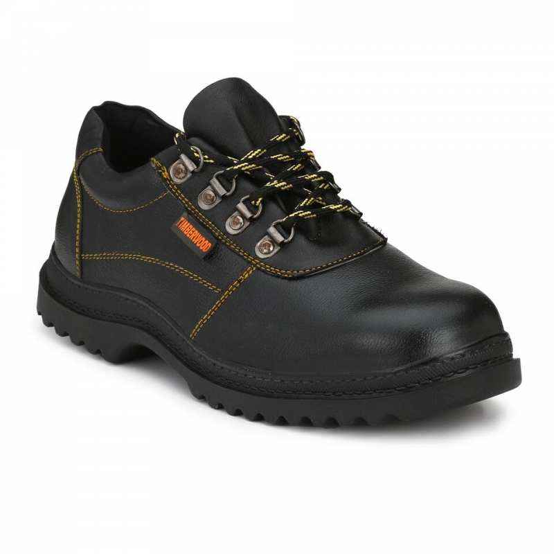 Timberwood TW32 Steel Toe Black Work Safety Shoes, Size: 6