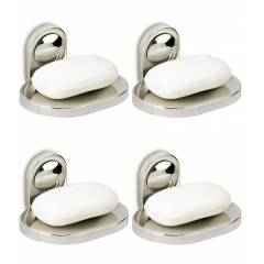 Doyours Dolphin Series 4 Pieces SS202 Grade Soap Dish Set, DY-0543