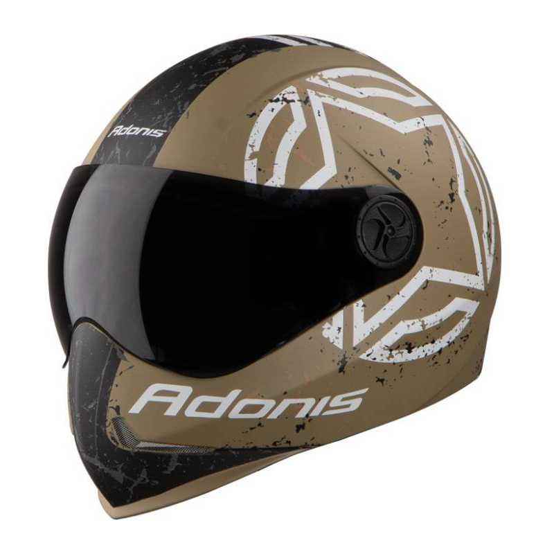 Steelbird SBH-1 Adonis Tropper Motorbike Desert Strom Full Face Helmet, Size (Medium, 580 mm)