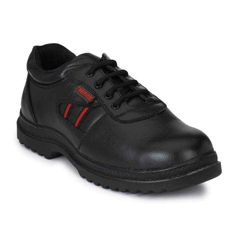 Timberwood TW17 Black Steel Toe Work Safety Shoes, Size: 6