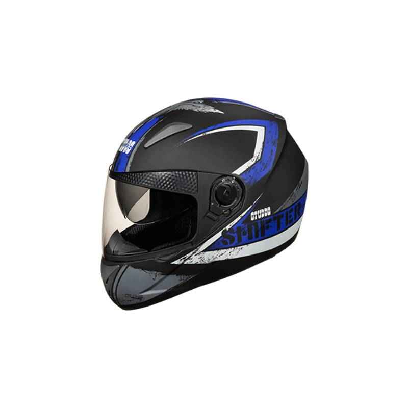 Studds Shifter D1 Motorsports Blue Full Face Helmet, Size (Large, 580 mm)