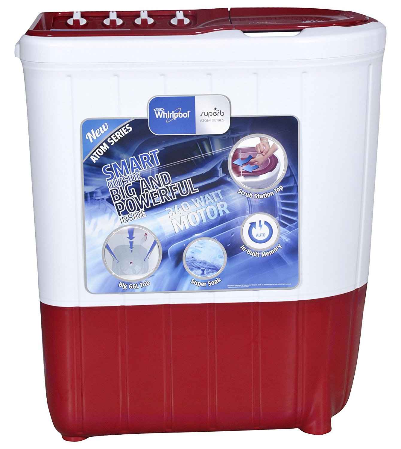 whirlpool semi automatic 6.5 kg