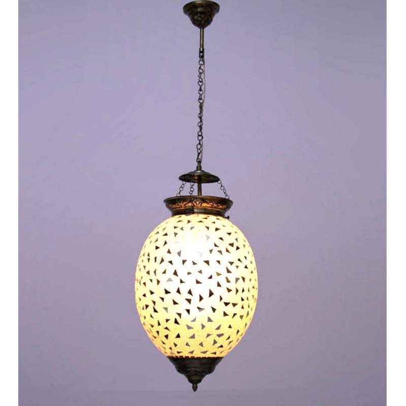 The Brighter Side Silver Mosaic Large Hanging lamp