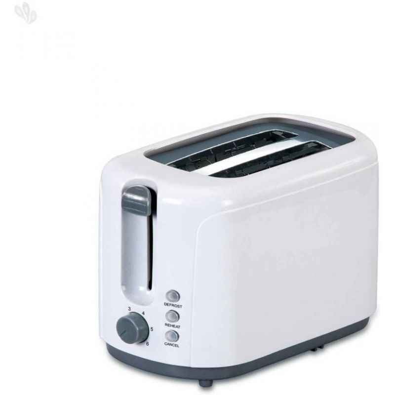 Glen 750W White Pop Up Toaster, GL 3019