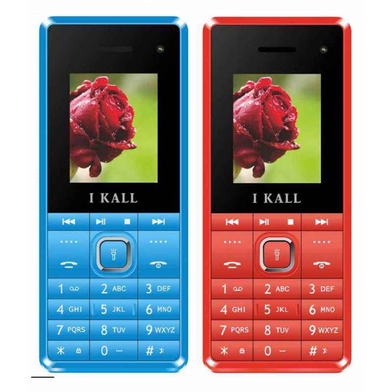 I Kall K2180 Red & Blue Feature Phone Combo