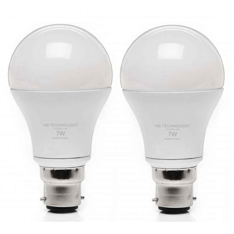 HB Technology 7W White LED Bulbs, (Pack of 2)