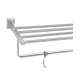 Abyss ABDY-0388 24 Inch Glossy Finish Stainless Steel Bathroom Towel Rack (Pack of 2)