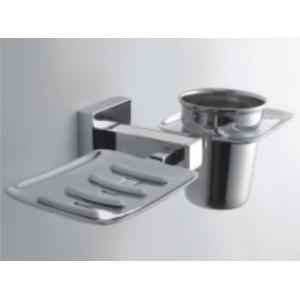 Bath Age Square Soap Dish with Tumbler Holder, JSQ 509