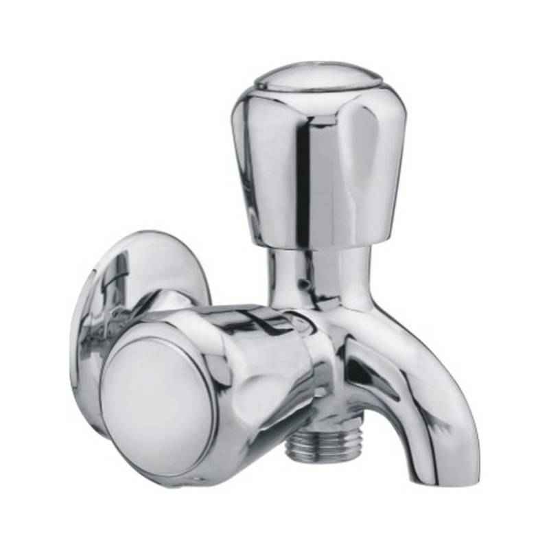 Snowbell Continental Brass Chrome Plated 2-in-1 Bibcock