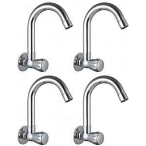 Snowbell Continental Brass Chrome Plated Sink Cocks ((Pack of 4)