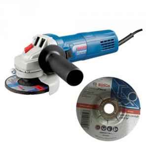 Bosch GWS 750-100 Professional Angle Grinder & 20 Pieces 4 Inch Grinding Wheel Combo