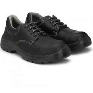 Ramer Bolt Steel Toe Black Work Safety Shoes, Size: 9