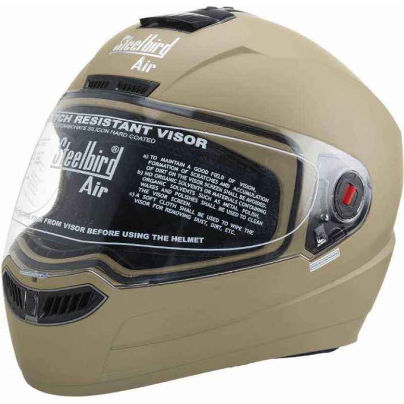 Steelbird SBA-1 Matt Desert Storm Full Face Helmet, Size (Medium, 580 mm)