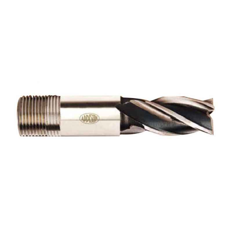 Addison 2 inch M2 Long Series HSS Screwed Shank Slot Drill with Right Hand Helical Flute & RH Cutting