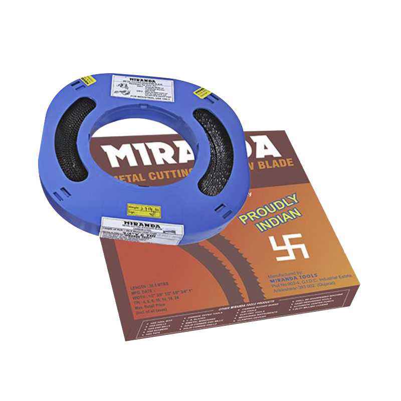 Miranda 24 TPI 21G 30.5m Wavy Set Bandsaw Blade Roll, Size: 19.05x0.80 mm