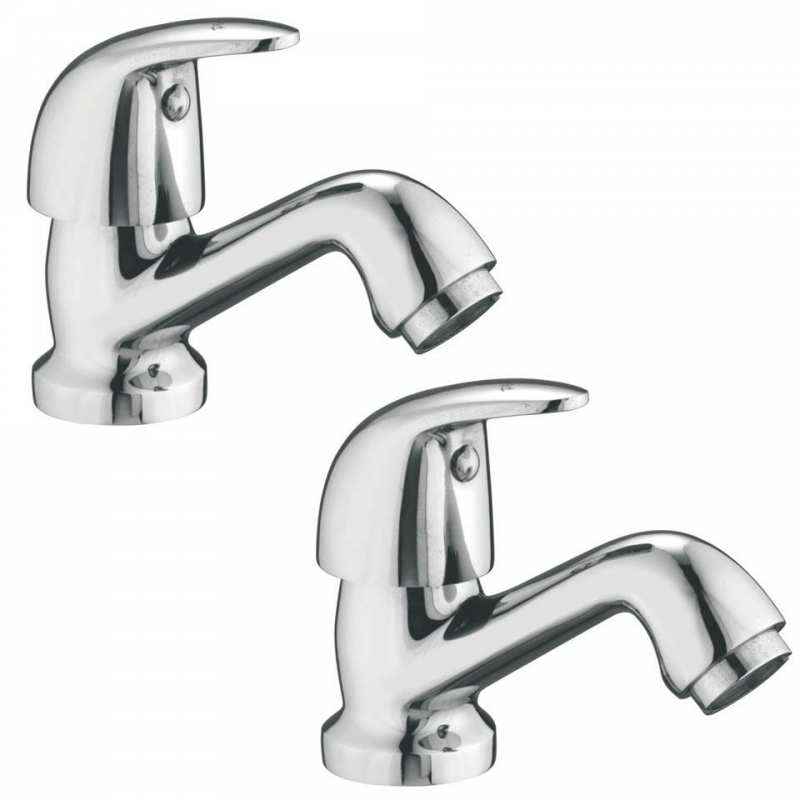 Jainex Eagle Pillar Faucet with Free Tap Cleaner, EGL-6011-S2 (Pack of 2)