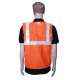 Safari 2 inch Orange Cloth Reflective Safety Jacket, 60 GSM