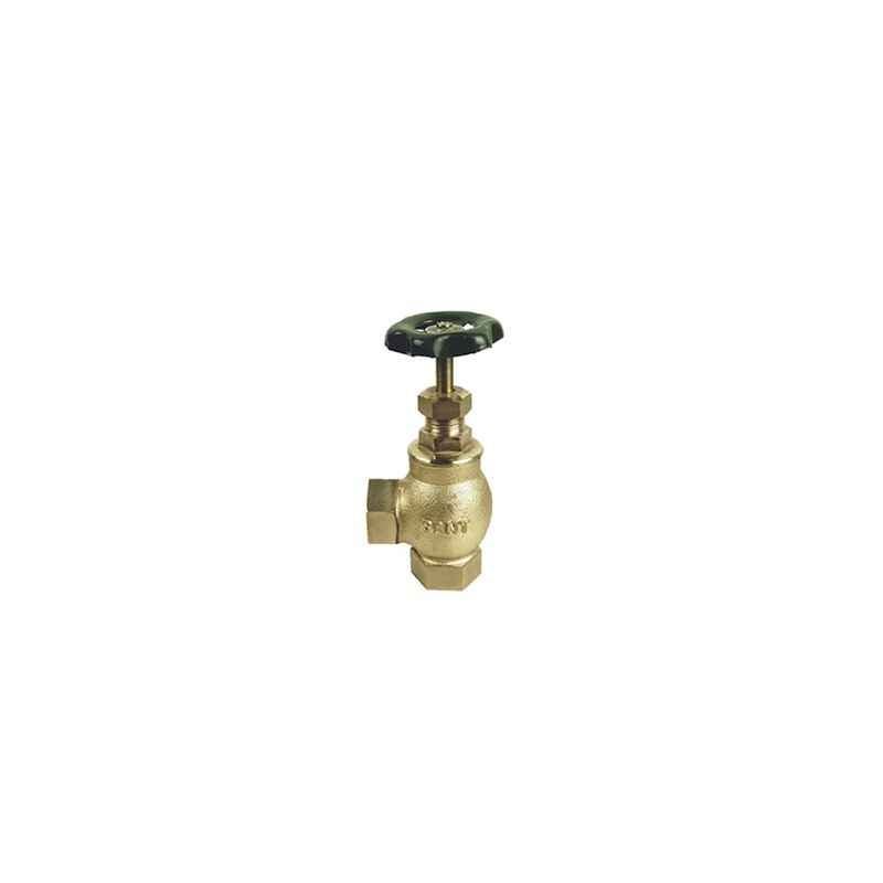Sant 15mm Screwed Female Threads BSP Parallel Gun Metal Right Angle Globe Valves No. 4, IS 22