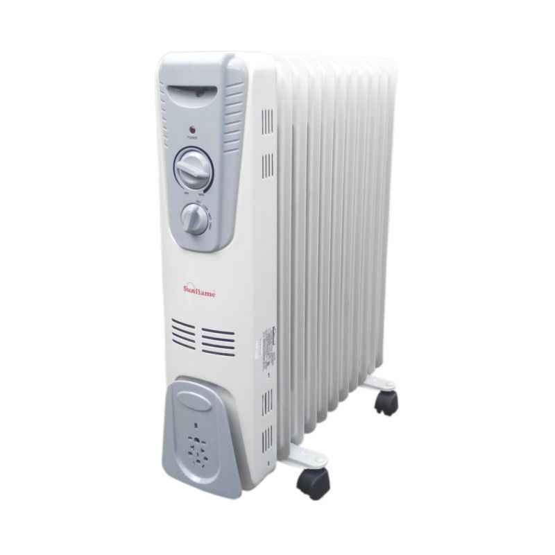Sunflame 11 Fins White Oil Filled Radiator Heater