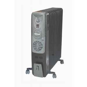 Sunflame 13 Fin Oil Filled Radiator Heater With Fan, Colour: Black